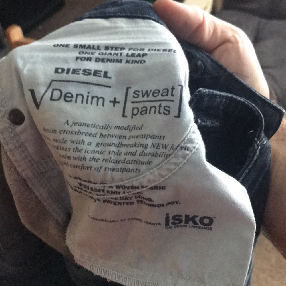 Diesel grupee v sweat pants denim 23/32 - Picture 9 of 11